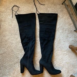 Black OTK boots